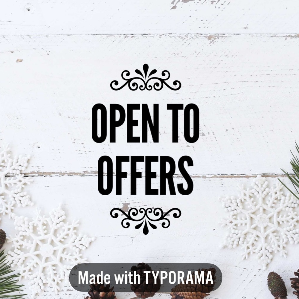 Would love to accept your offer!